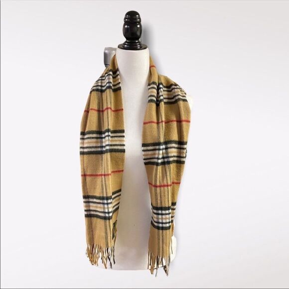 Beige & Black Plaid Scarff - Picture 1 of 4